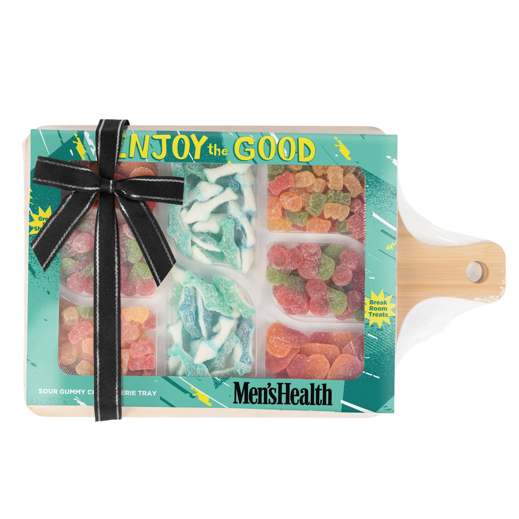 Sour Gummy Charcuterie Tray with Bamboo Board view 2