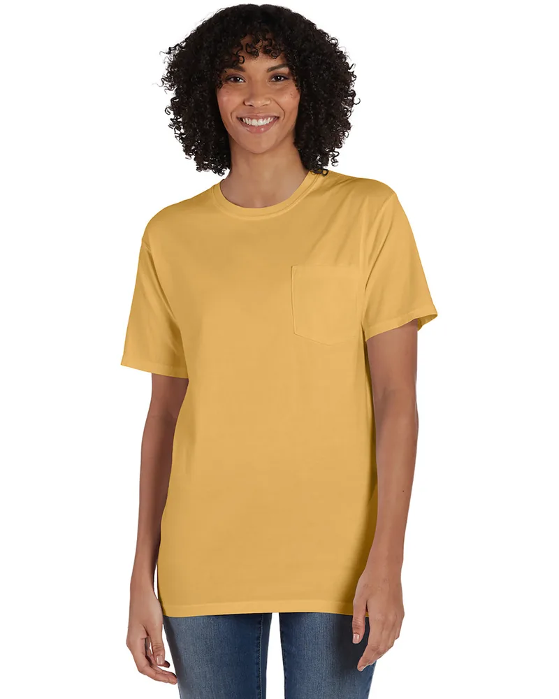 COMFORT WASH Unisex Garment-Dyed T-Shirt with Pocket view 2