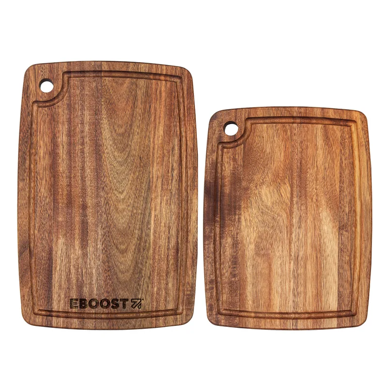 2-Piece Acacia Cutting Board Set