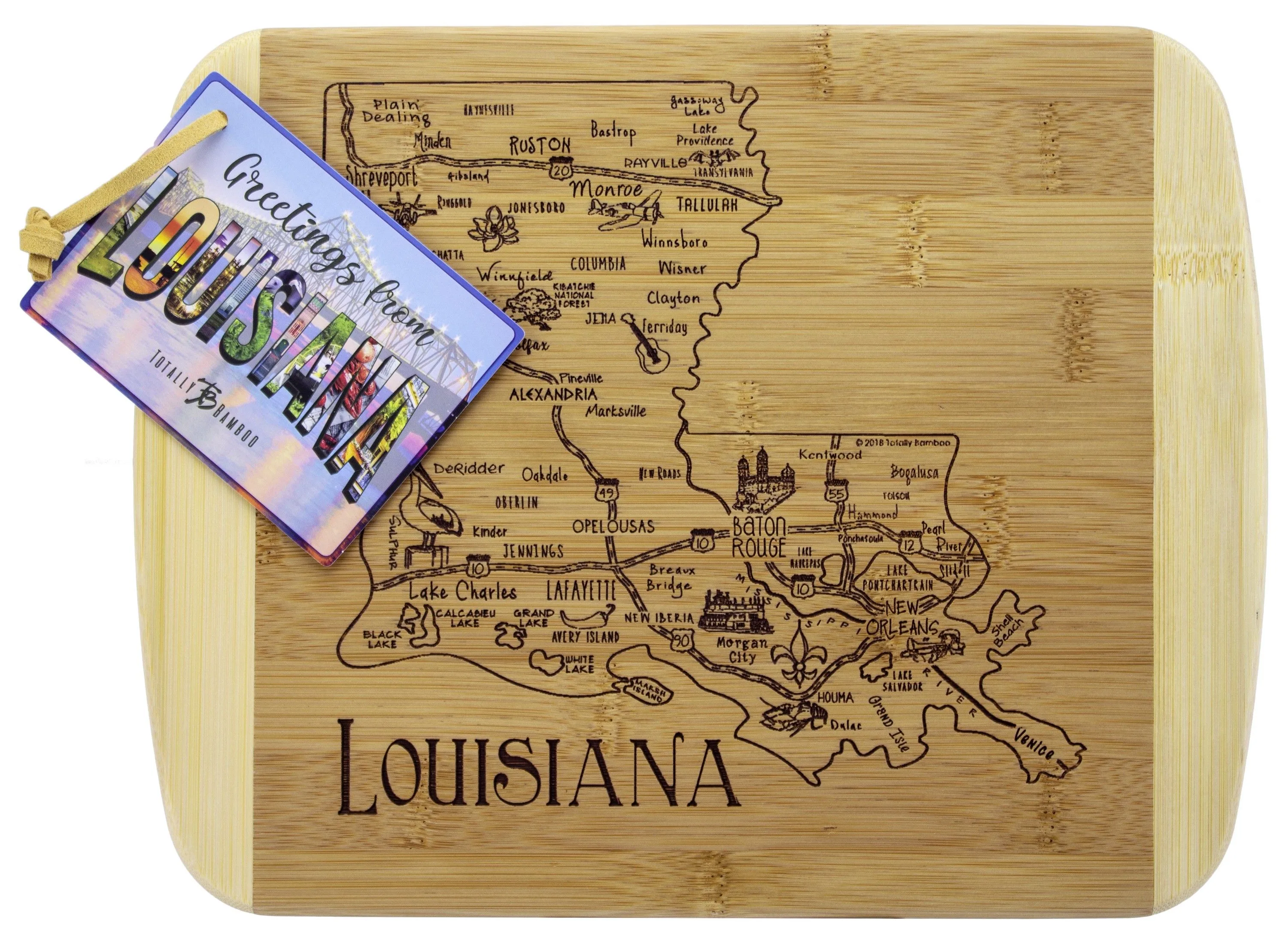 A Slice of Life Louisiana Serving & Cutting Board view 2