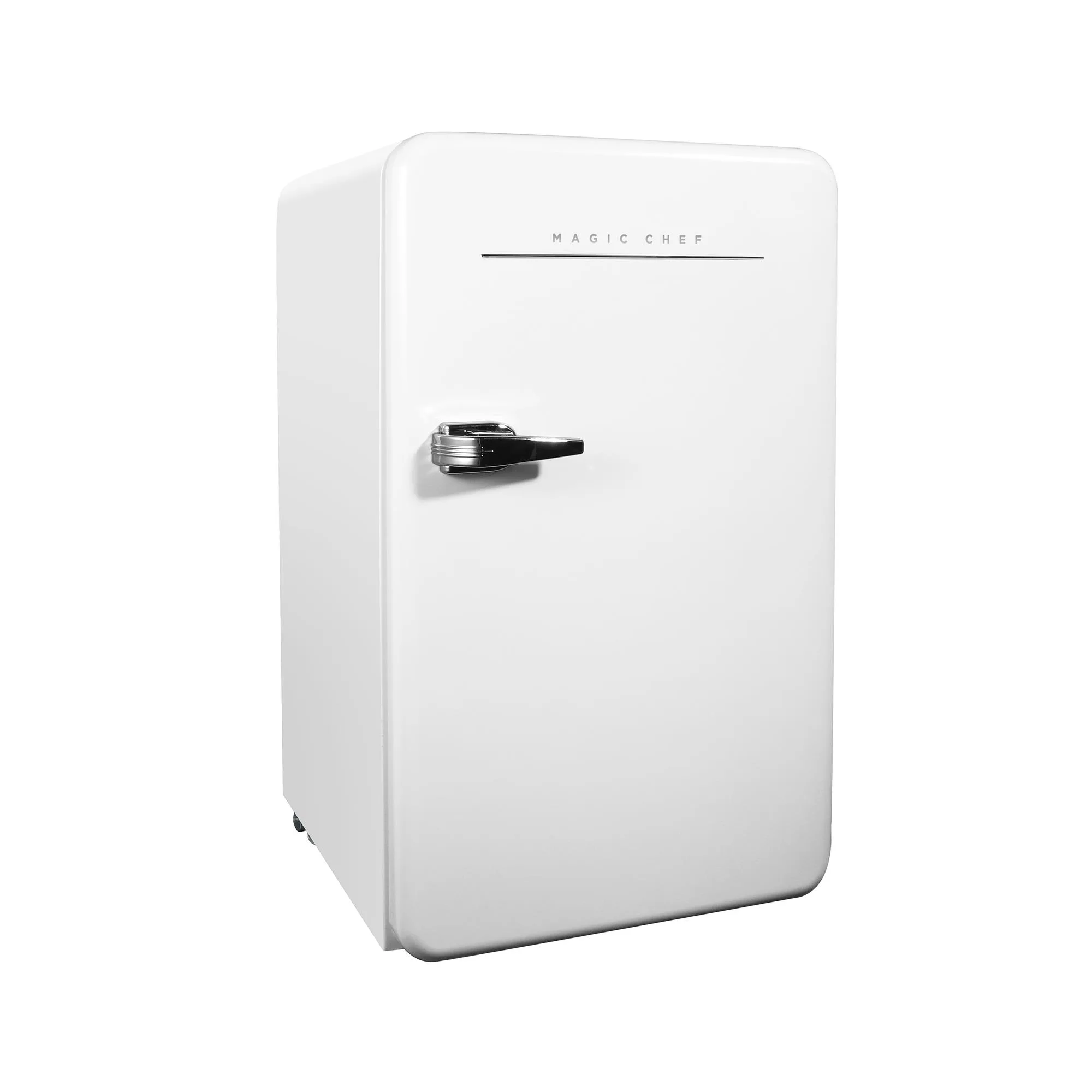 Magic Chef 3.2 Cu. Ft. Refrigerator Manual Defrost, Retro White