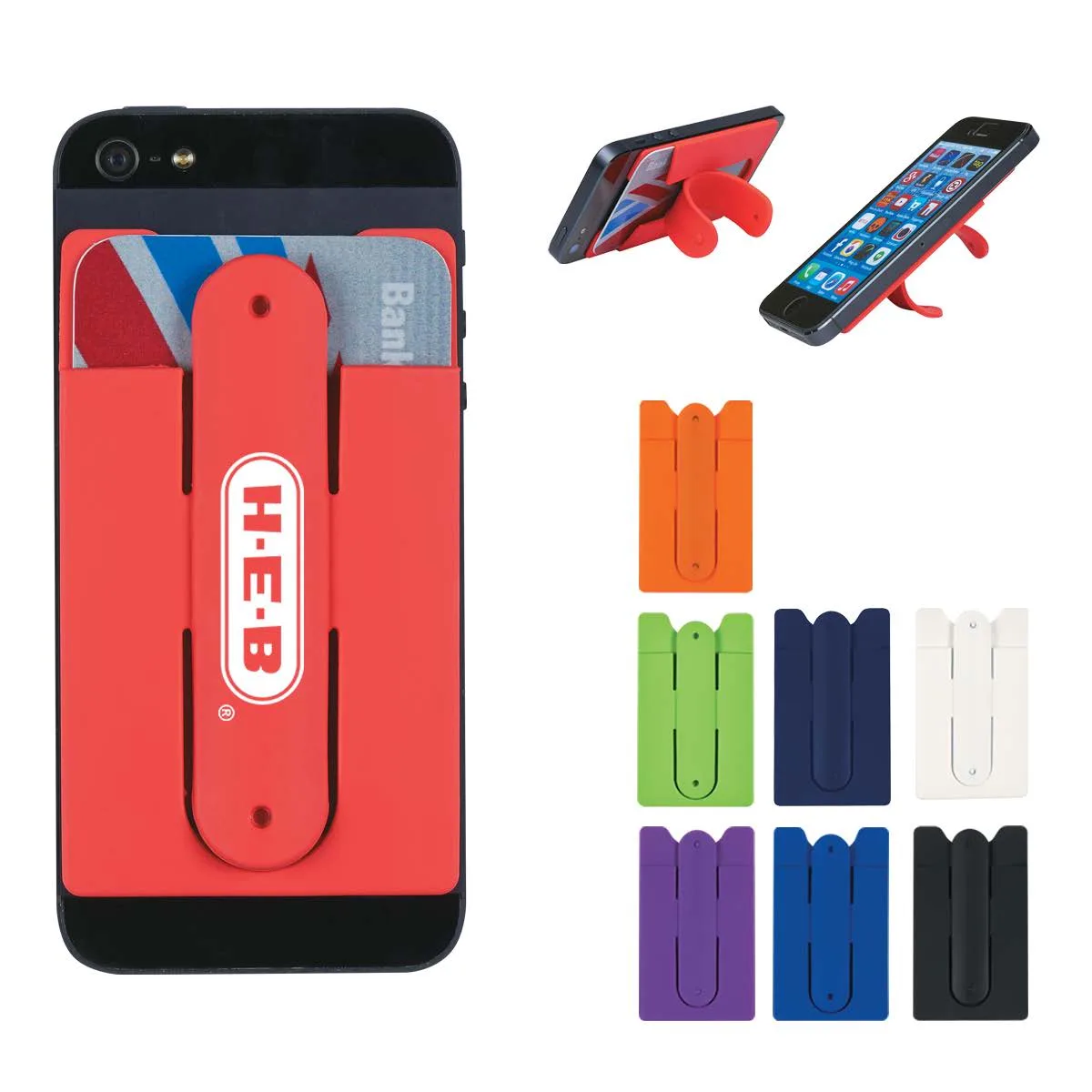 Silicone Phone Wallet With Stand