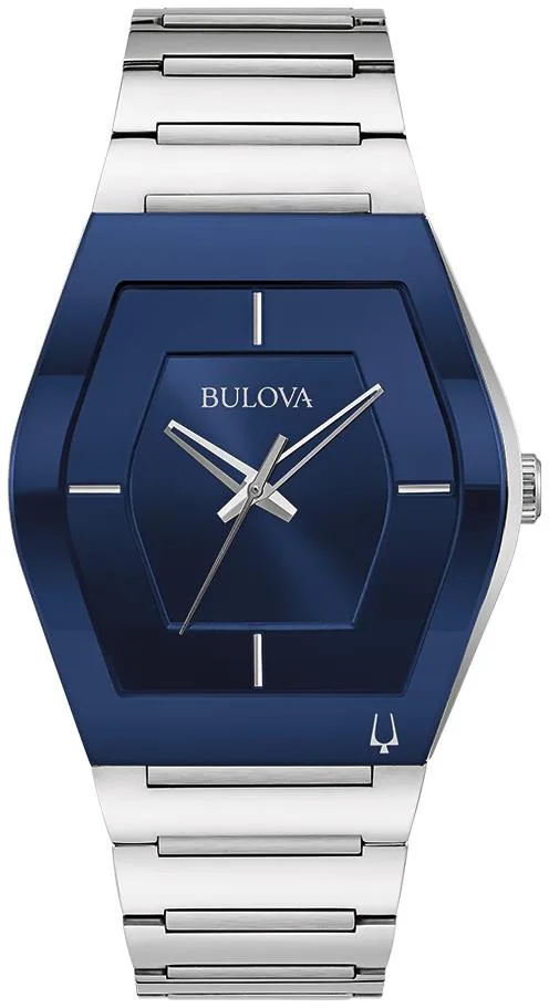 Bulova Watches Men's Futuro Watch, Stainless Steel w/Blue Dial