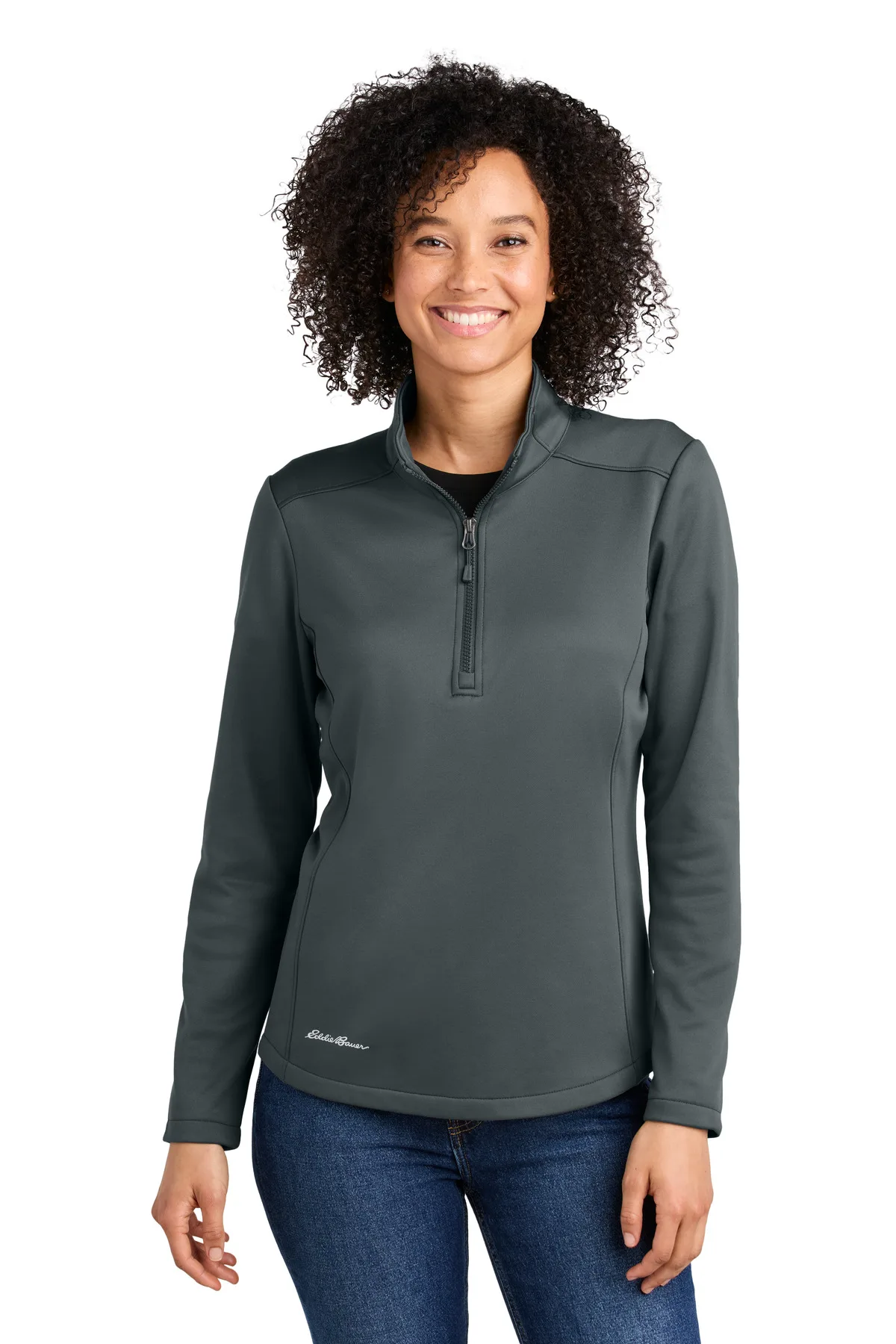 Eddie Bauer® Women's Smooth Mid Layer Fleece 1/2-Zip view 3