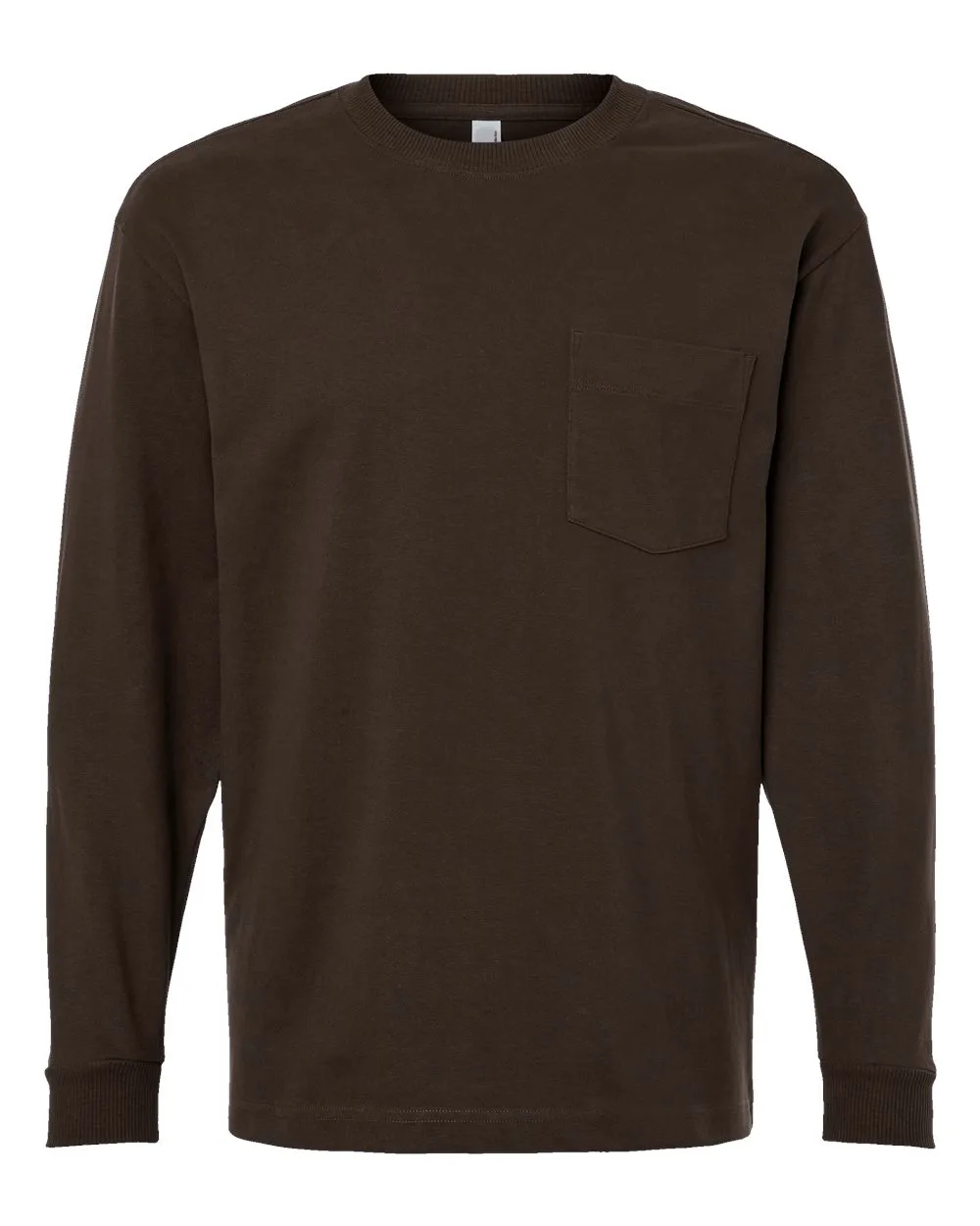 American Apparel® Super Heavyweight Long Sleeve Pocket Tee Shirt view 5
