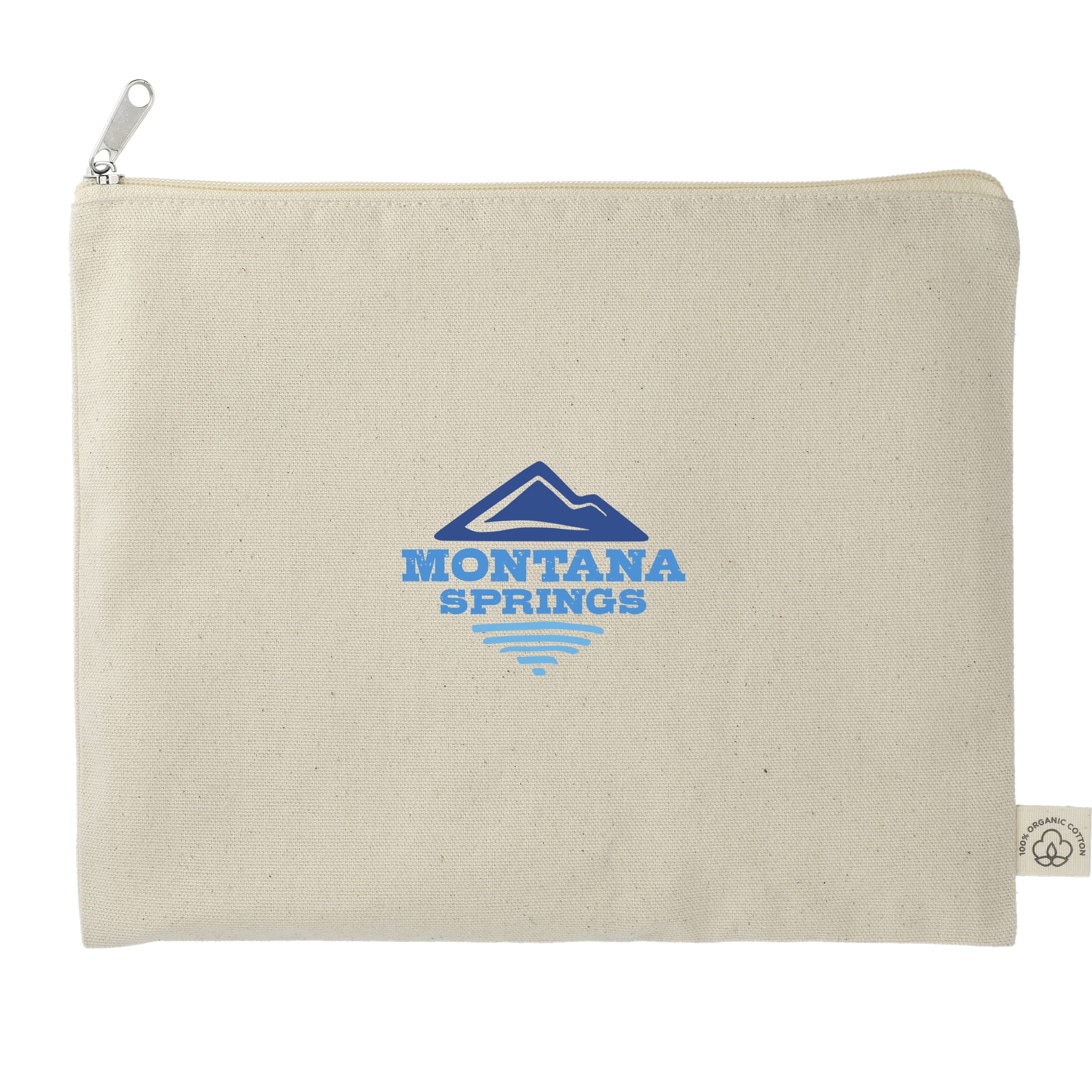 Organic 8oz Cotton Flat Travel Pouch