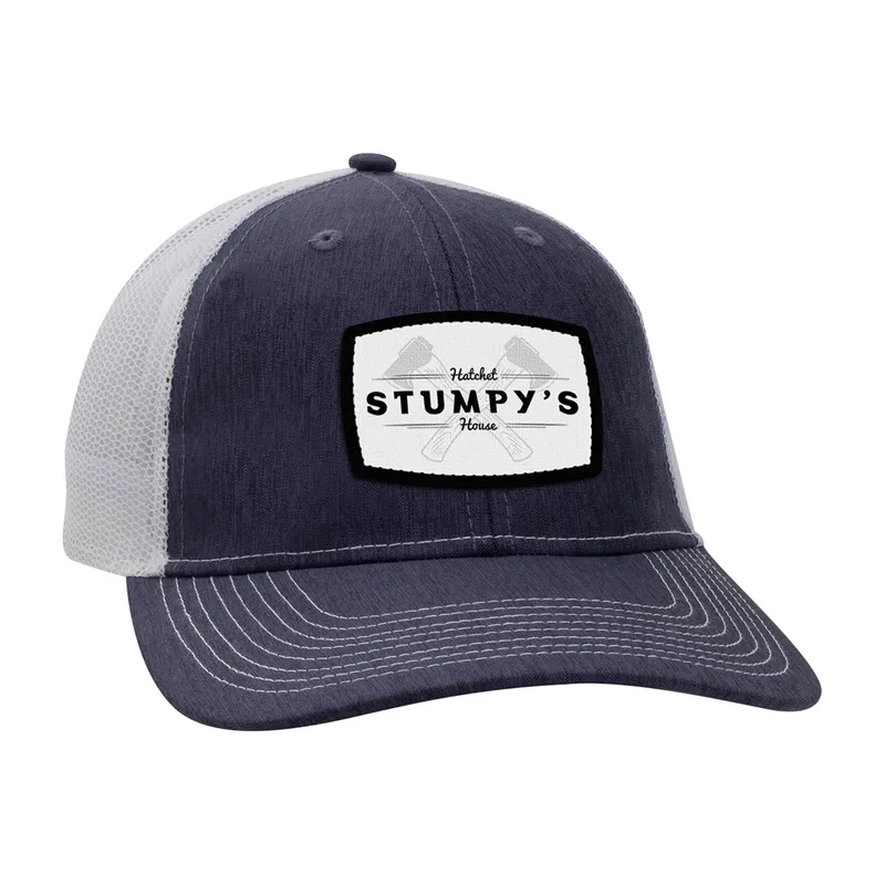 Ahead Brant Cap - Navy Linen-White