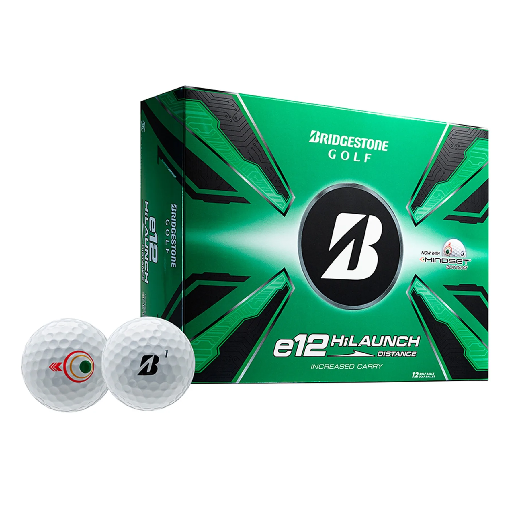 Bridgestone e12 HiLaunch Golf Balls - White