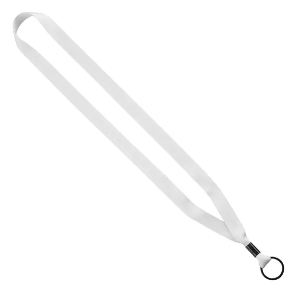 5/8" Tubular Lanyard with Metal Crimp & Metal Split-Ring view 3