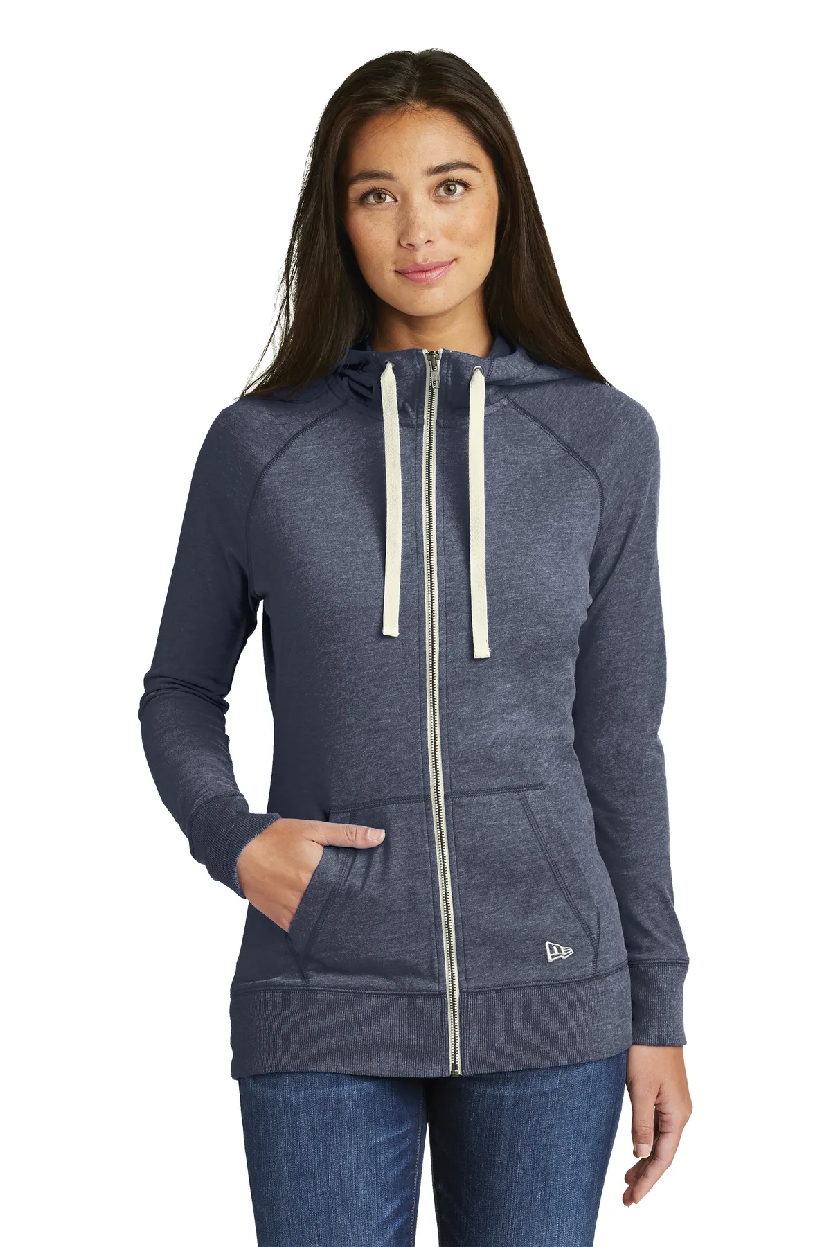 New Era® Women's Sueded Cotton Blend Full-Zip Hoodie.