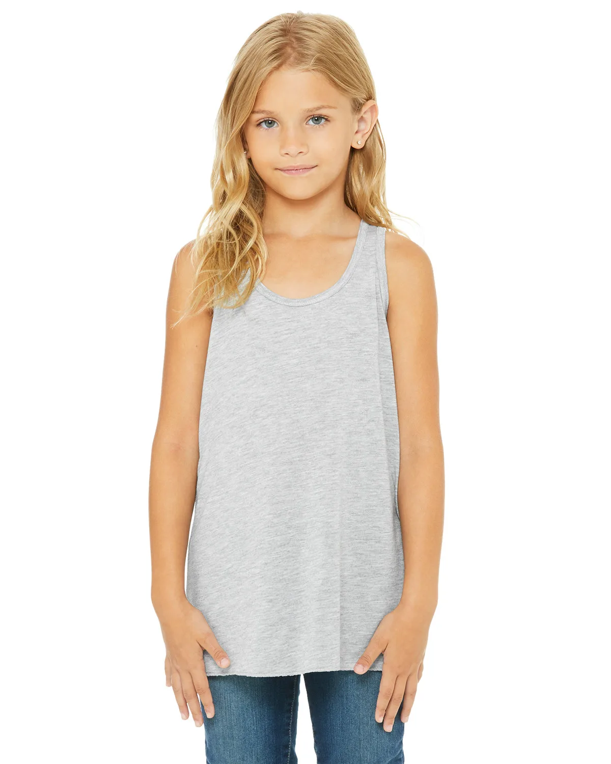 BELLA+CANVAS Youth Flowy Racerback Tank