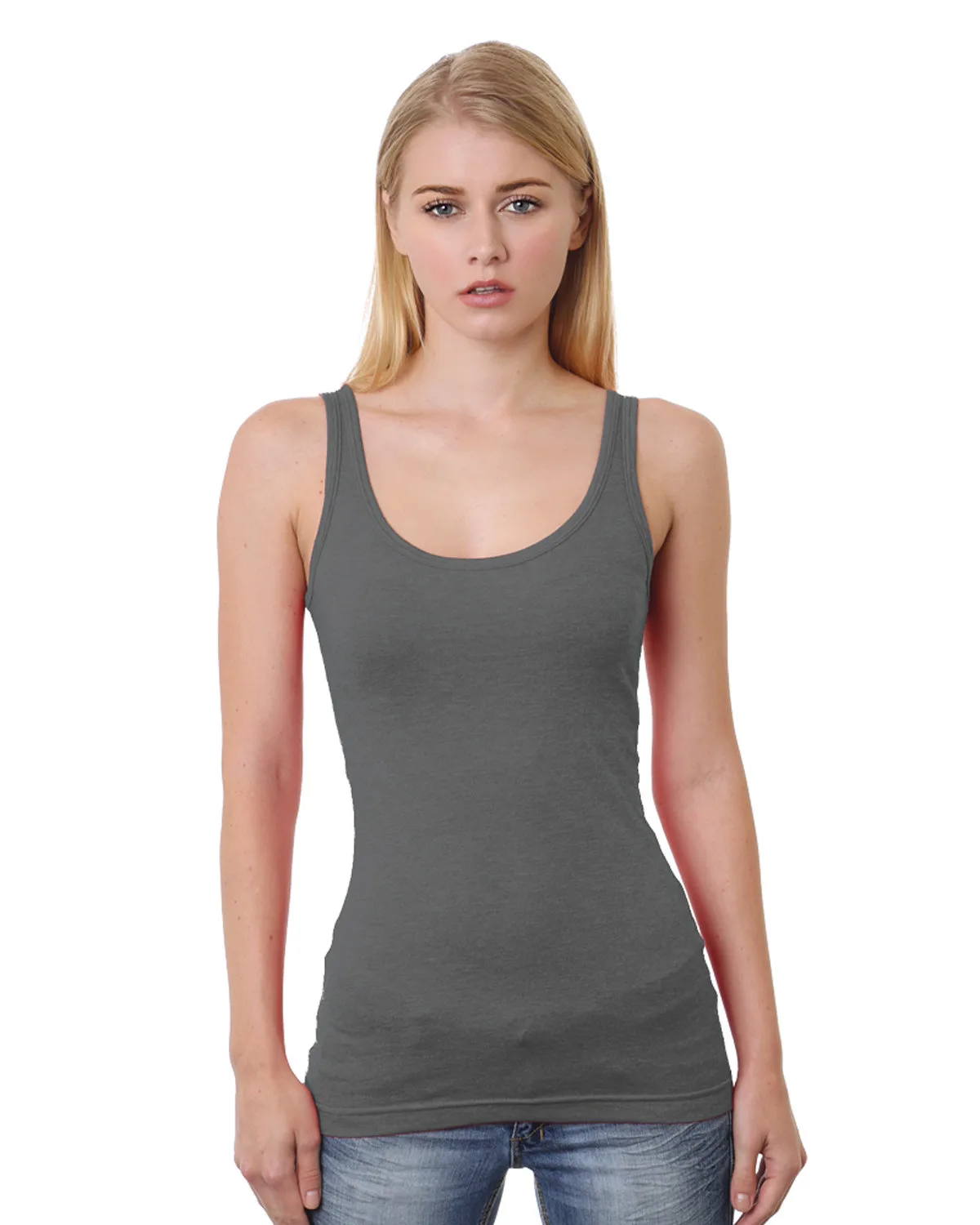 BAYSIDE Ladies' USA Made Tank Top view 2