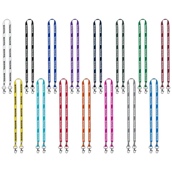 IMPORT Rush 1/2" Polyester 2-Ended Lanyard with Dual Silver Metal Crimp & Split-Ring