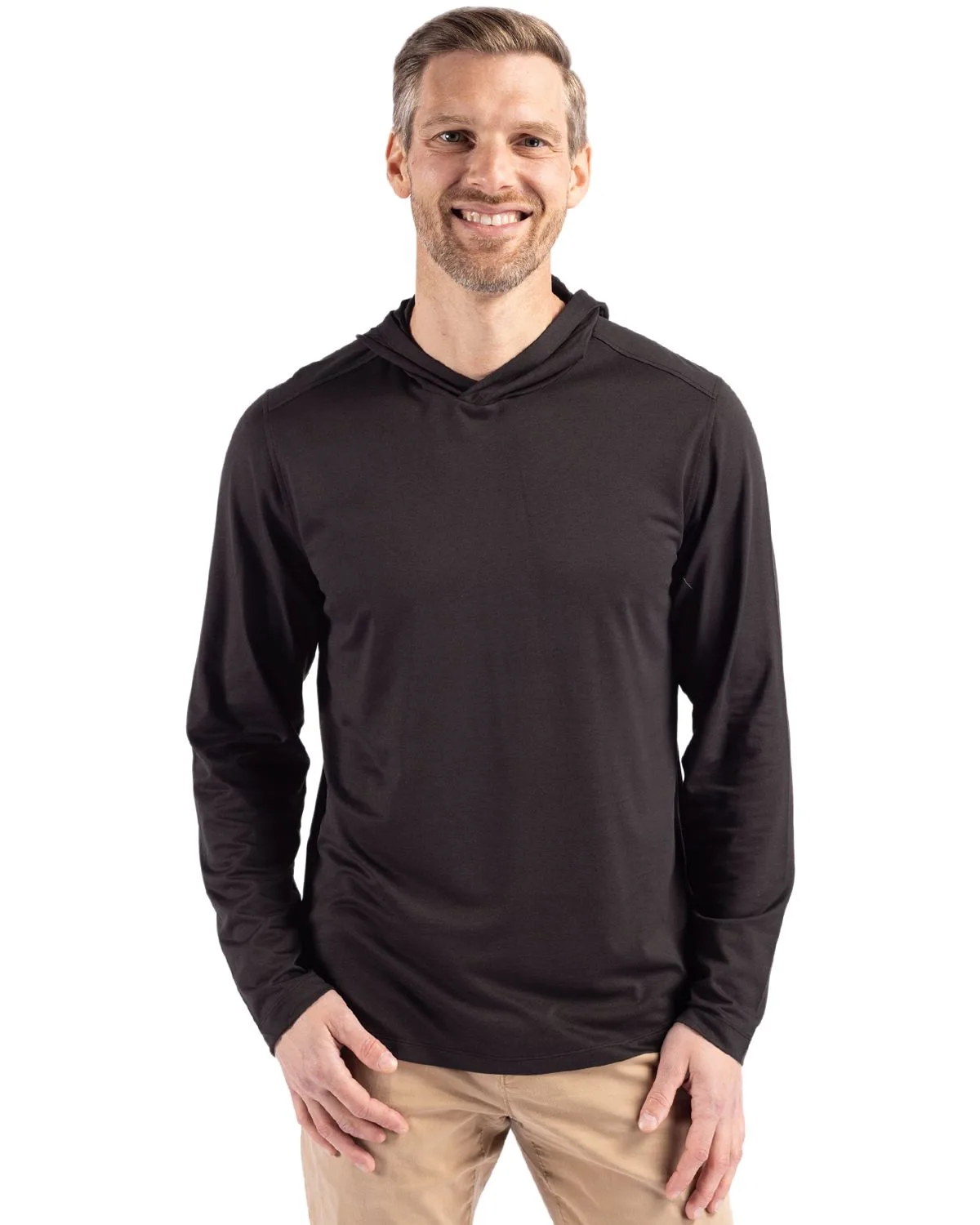 Cutter & Buck Coastline Epic Comfort Eco Recycled Mens Hooded Shirt