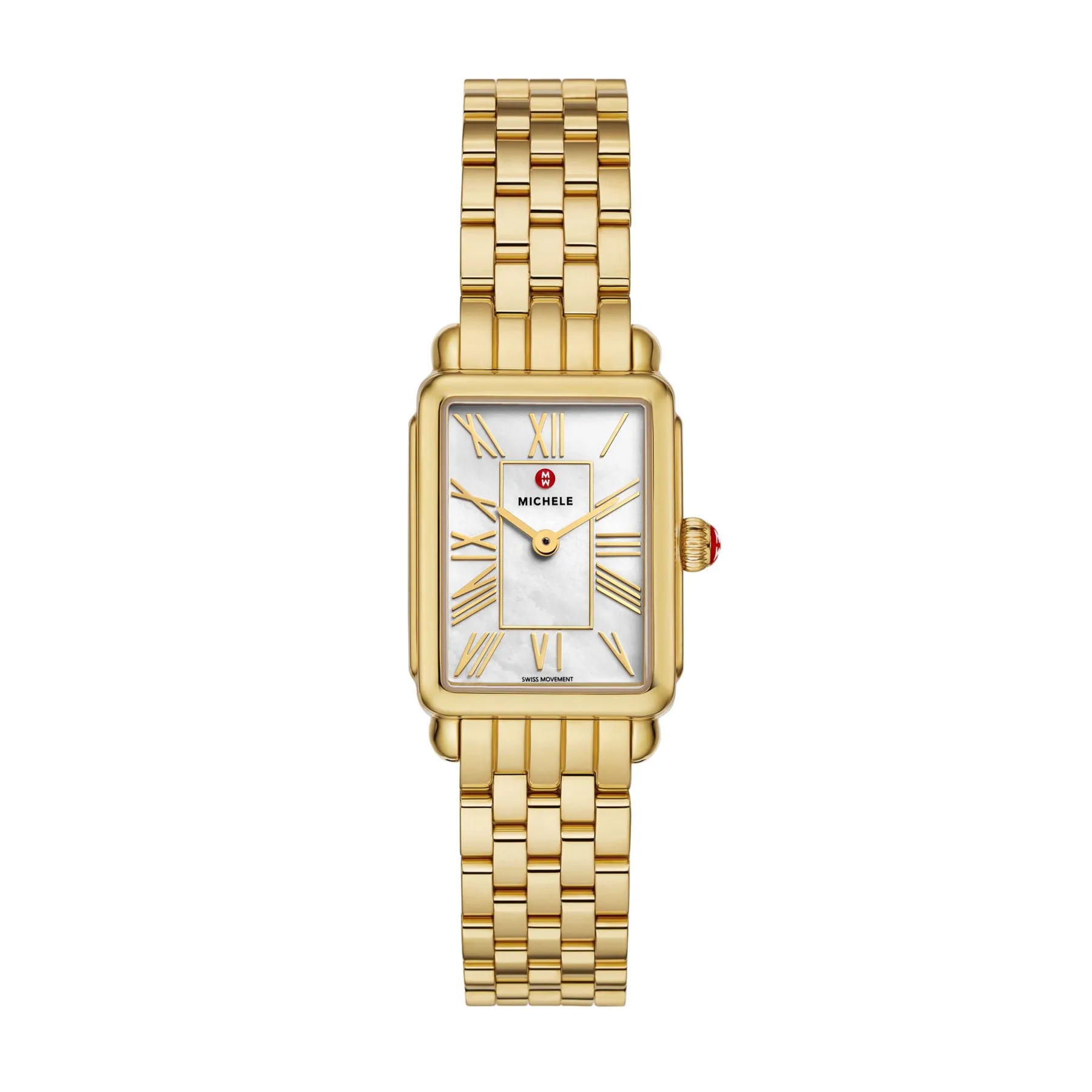 Michele Deco Park 18K Gold-Plated Watch