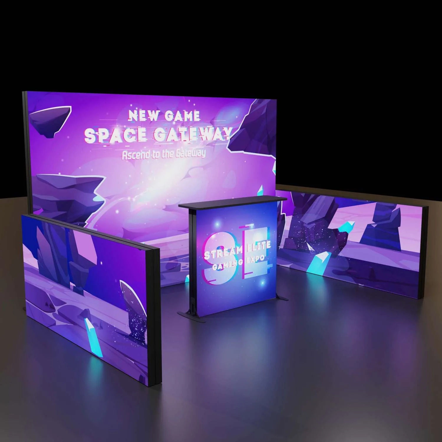 8'H Astra Modular Booth Kit 1