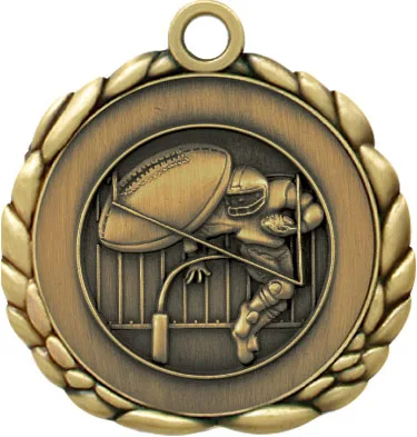 Football Quali-Craft Medallion (2-1/2") view 2