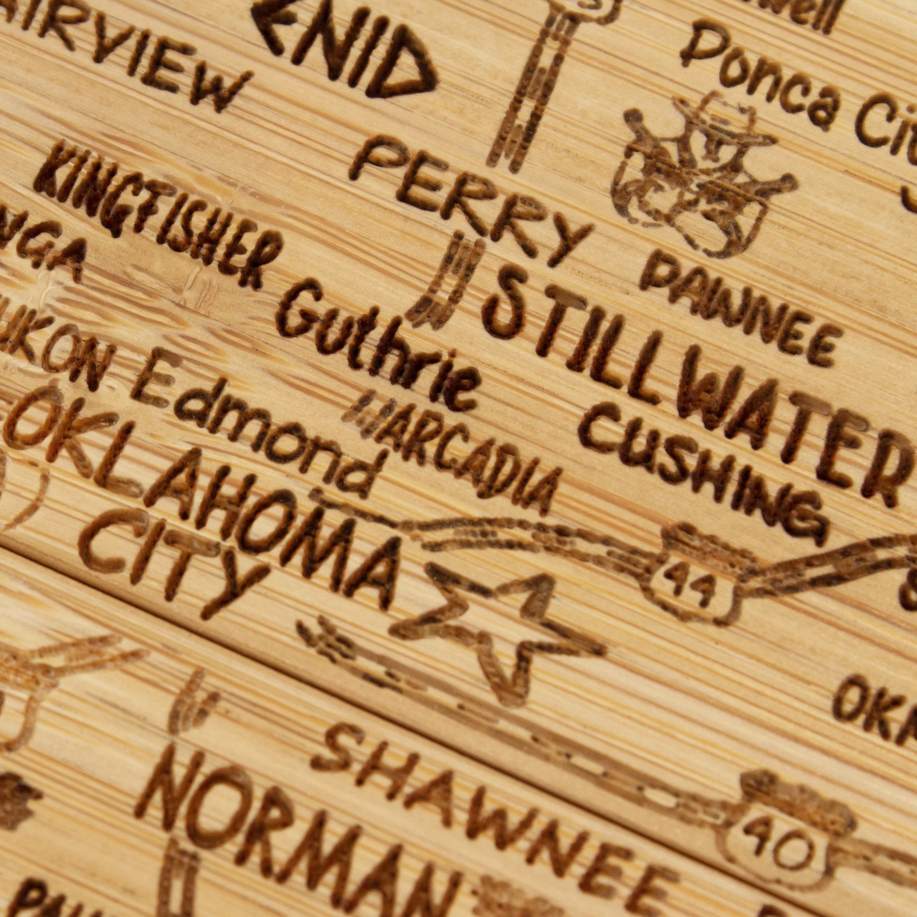 Oklahoma Puzzle Coaster Set view 5