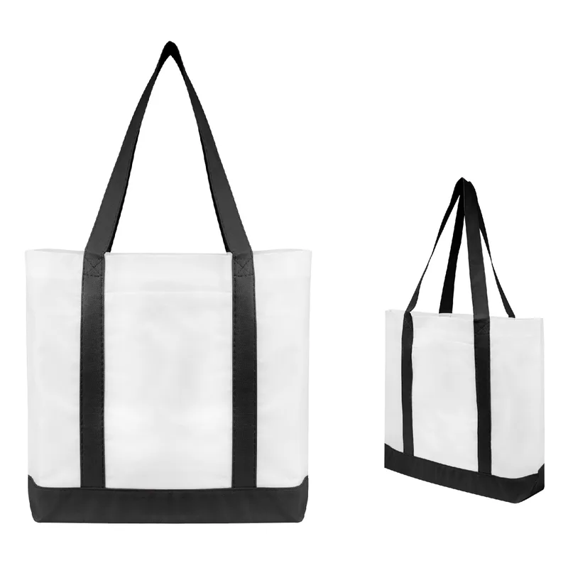 Non-woven Tote Bag With Trim Colors view 2