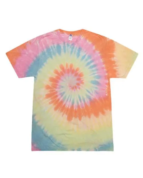 COLORTONE® Unisex Short Sleeve Festival Tie-Dyed Burnout T-Shirt