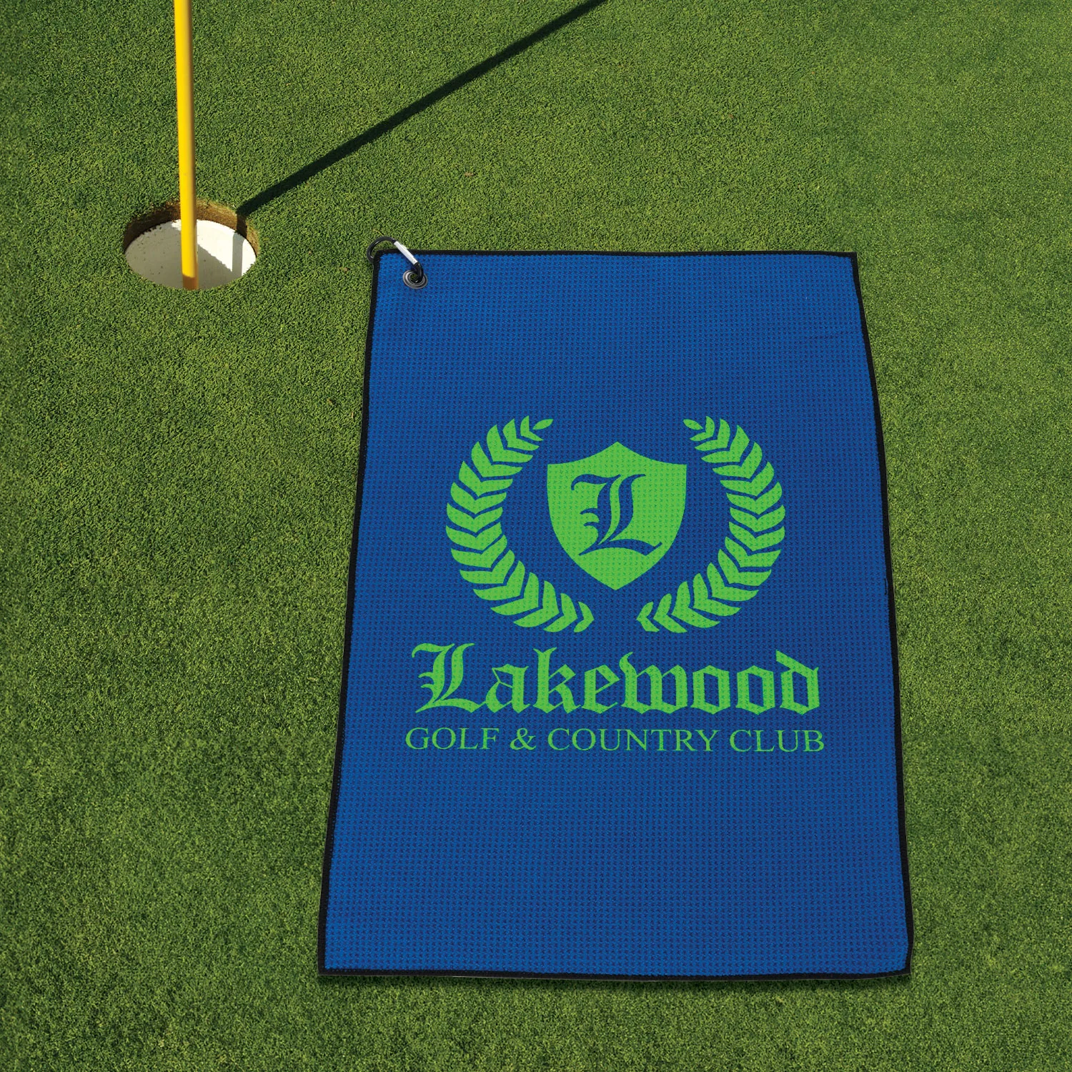 MaxxColor Waffle Golf Towel ( 16" x 26" ) view 4