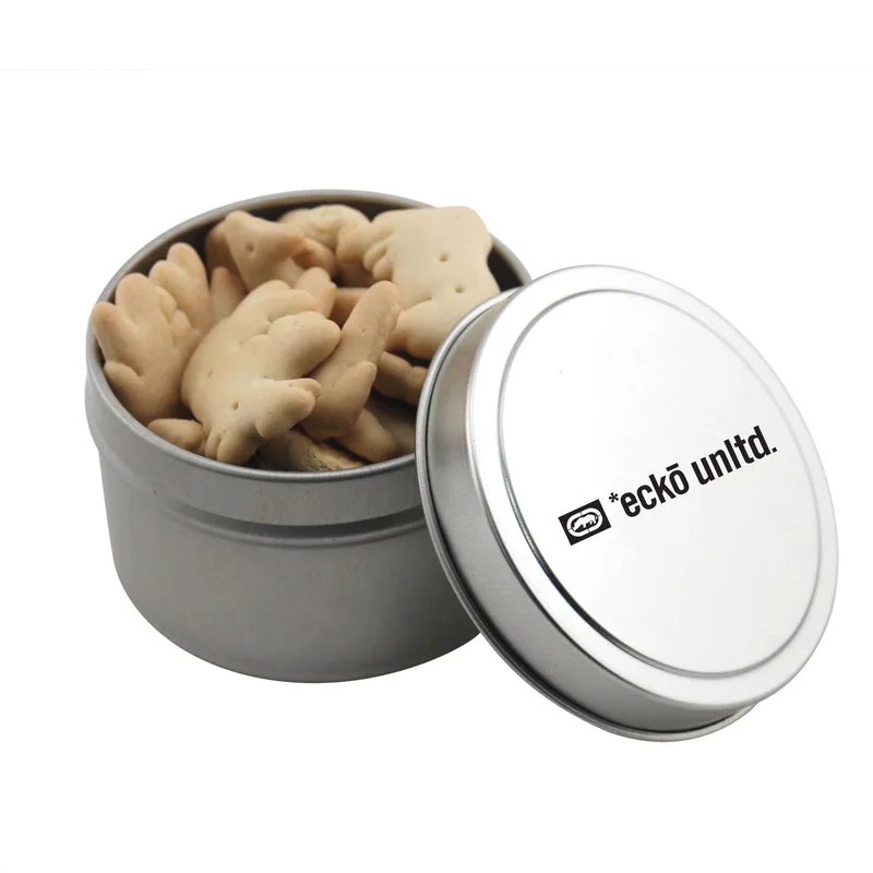 Round Tin w/Animal Crackers