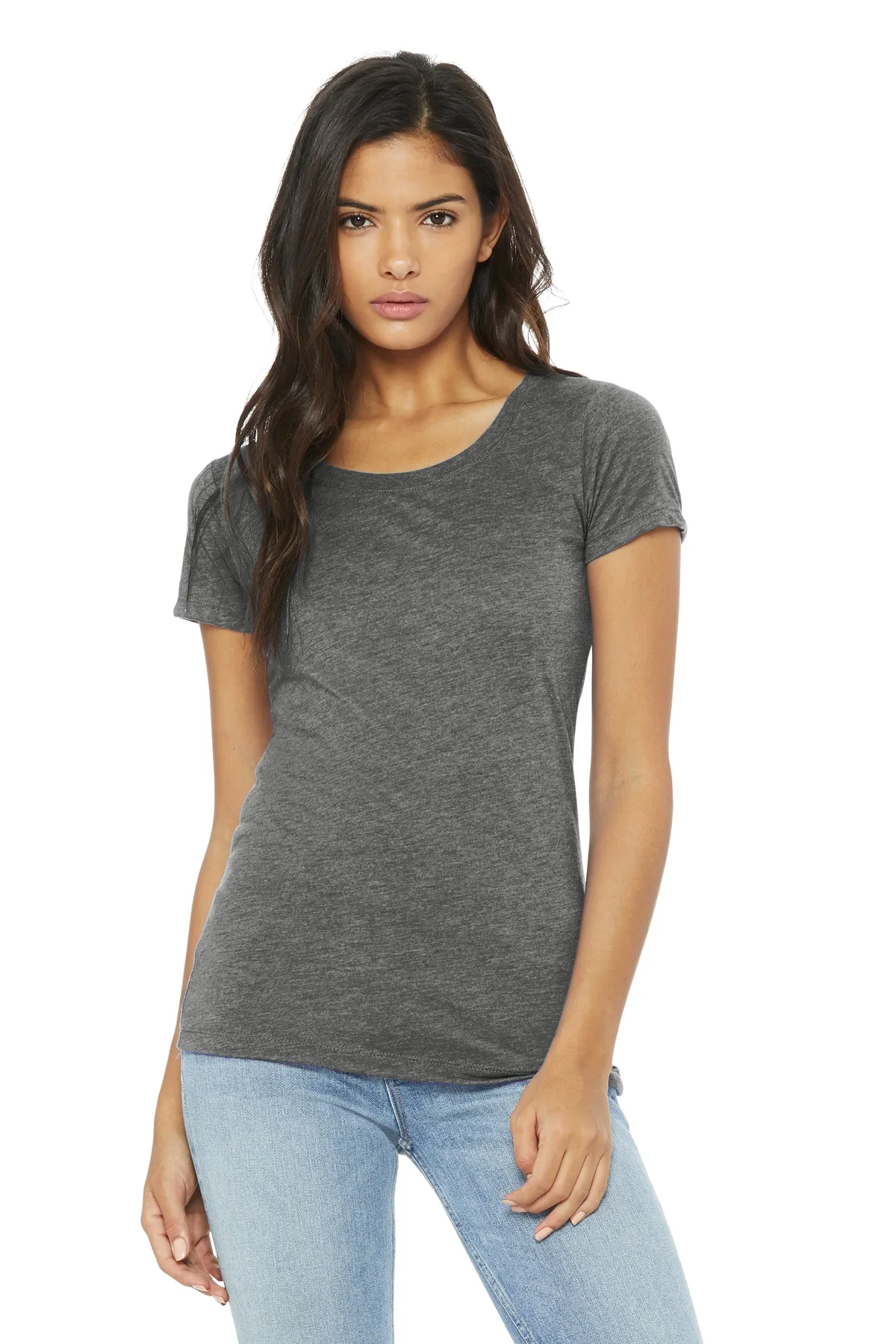 BELLA+CANVAS ® Women's Triblend Short Sleeve Tee. — Gray Triblend