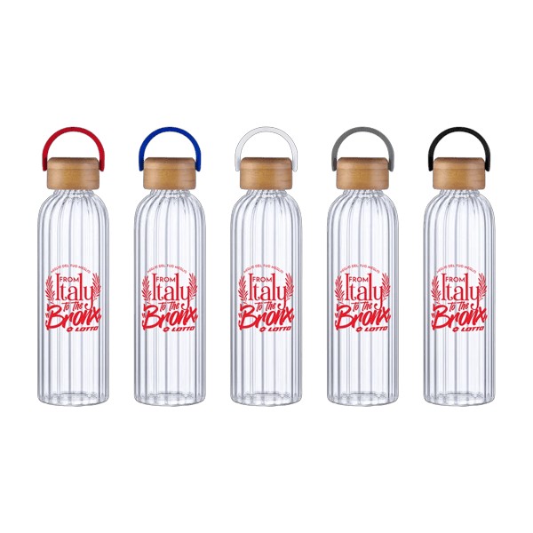 Rawlins 21oz Glass Bottle w Bamboo Lid