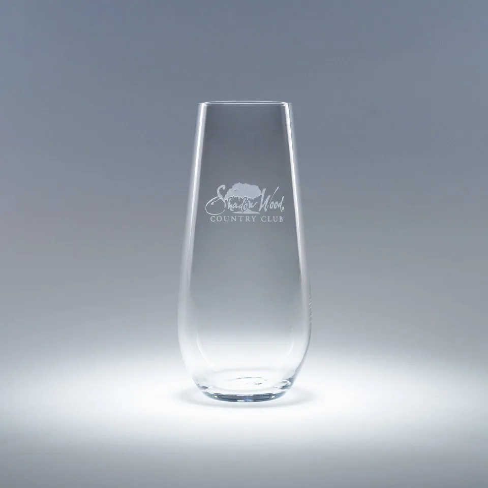 7.75 Oz. Elite Stemless Flute Glass (Set of 2)