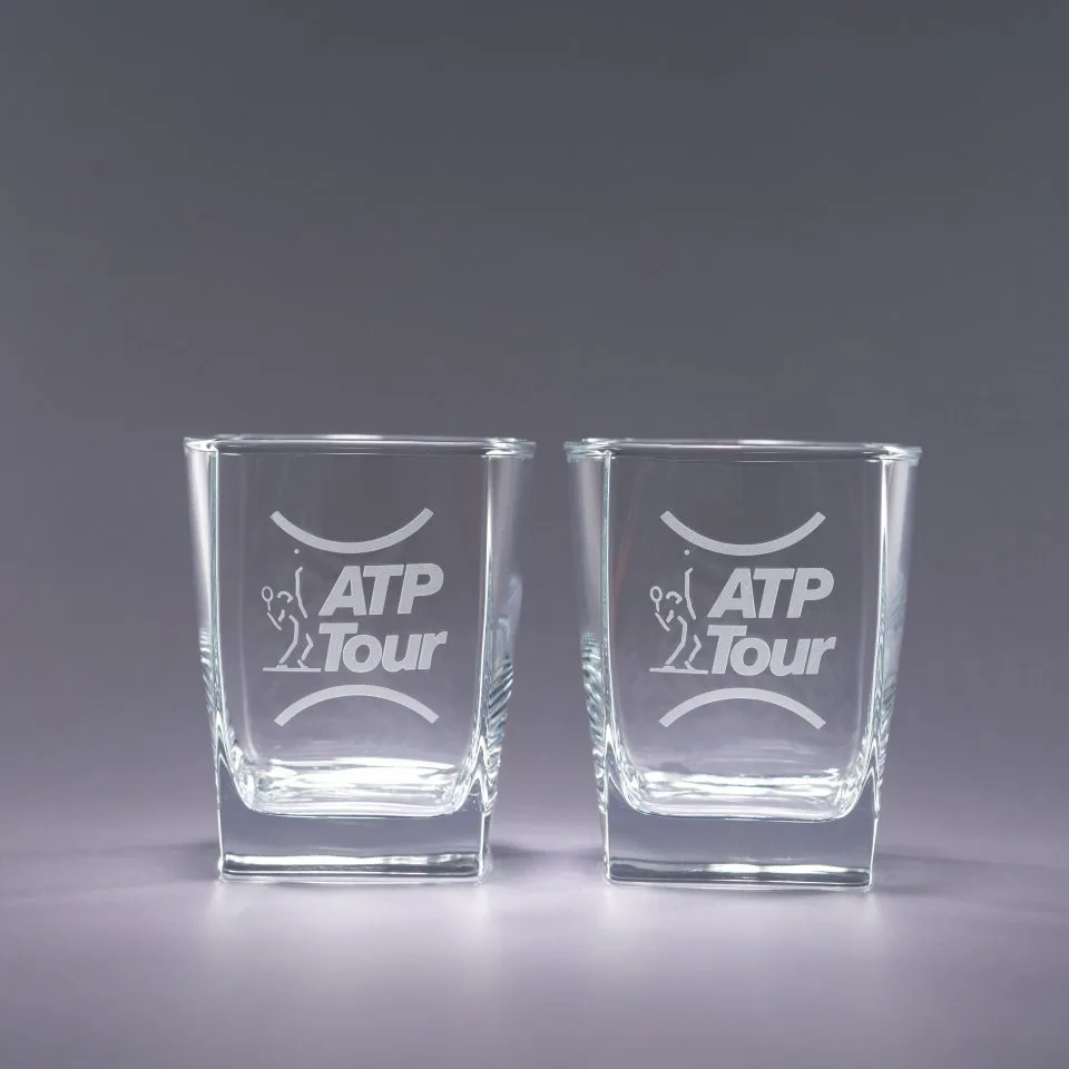 13 Oz. Geo Double Old Fashioned Glasses (Set of 4)