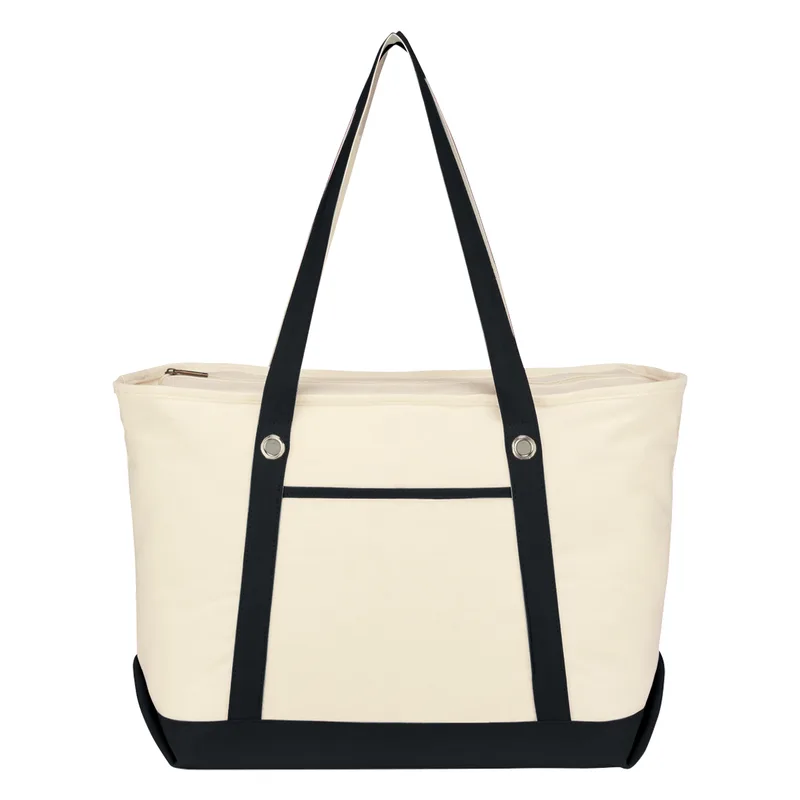 Large Cotton Canvas Sailing Tote Bag view 2