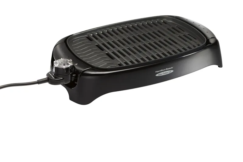 Hamilton Beach® 8 Serving Indoor & Outdoor Smokeless Grill Dishwasher Safe Adjustable Temperature