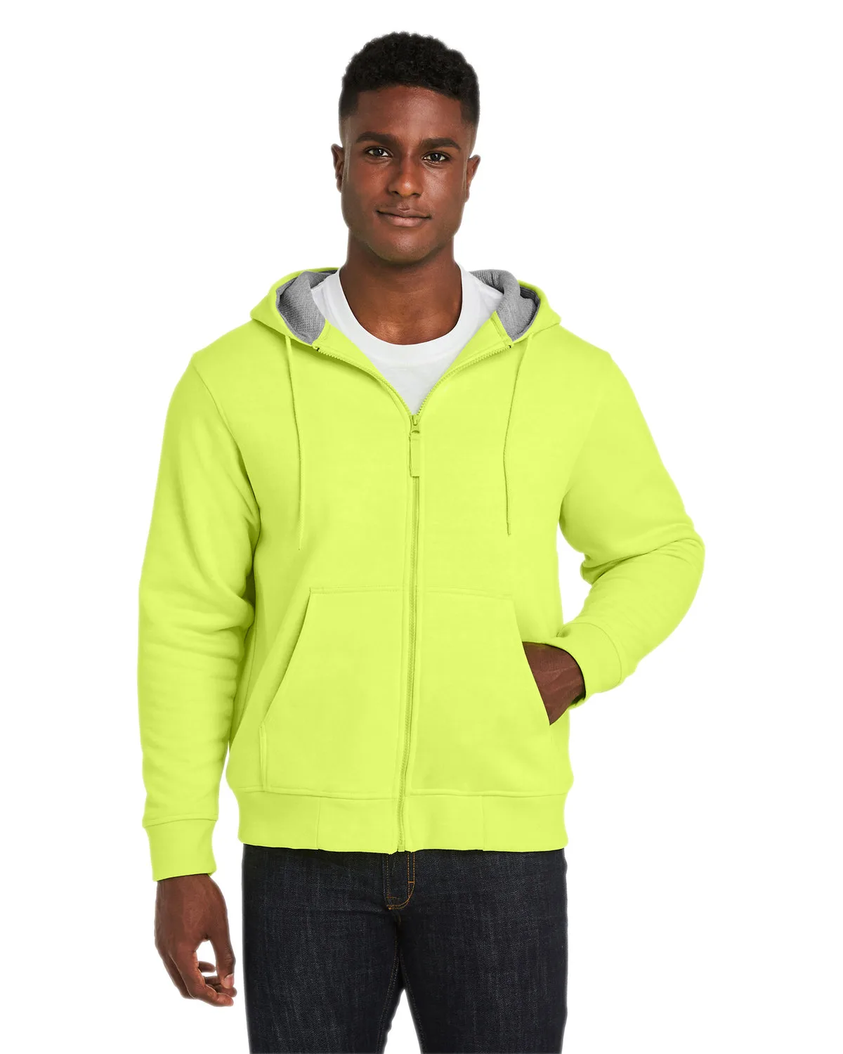 Harriton Unisex ClimaBloc™ Lined Heavyweight Hooded Sweatshirt view 4