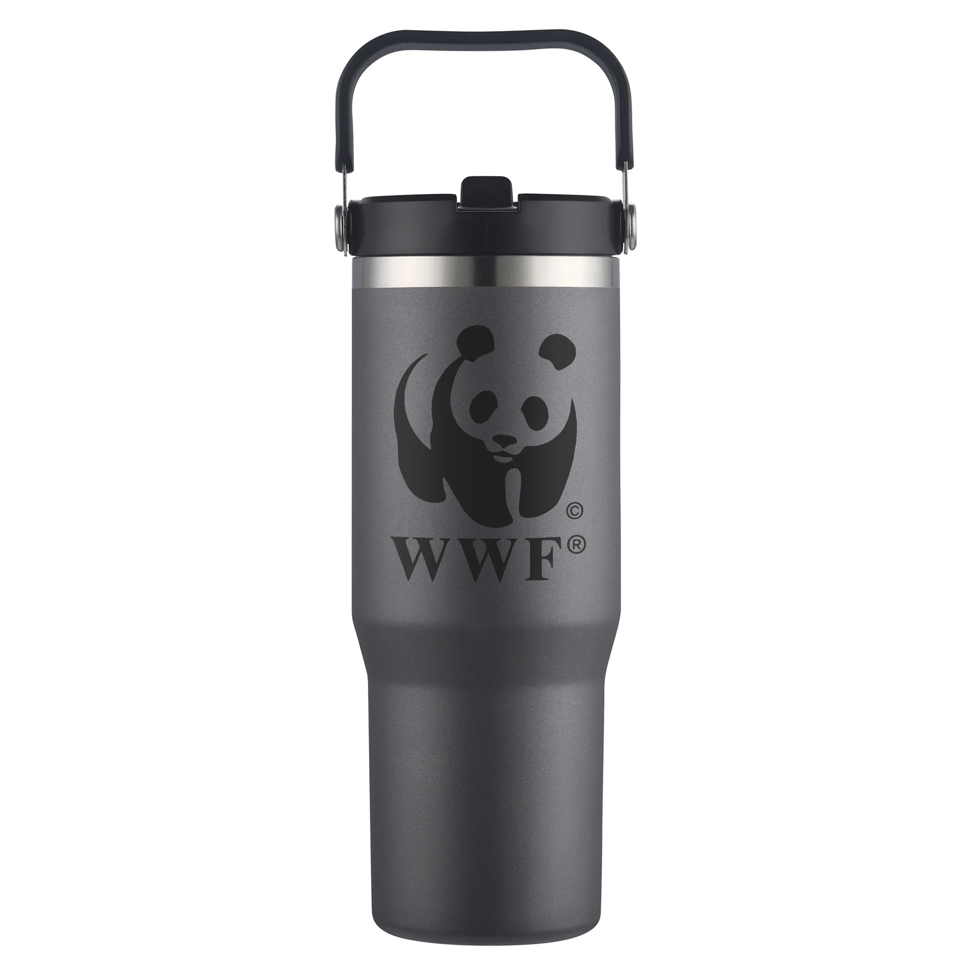 30 oz. Vacuum Travel Mug with Carrier Handle view 5