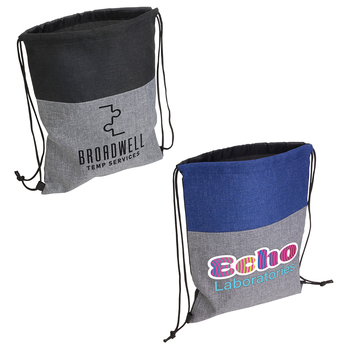 Quill Non-Woven/Nylon Drawstring Backpack