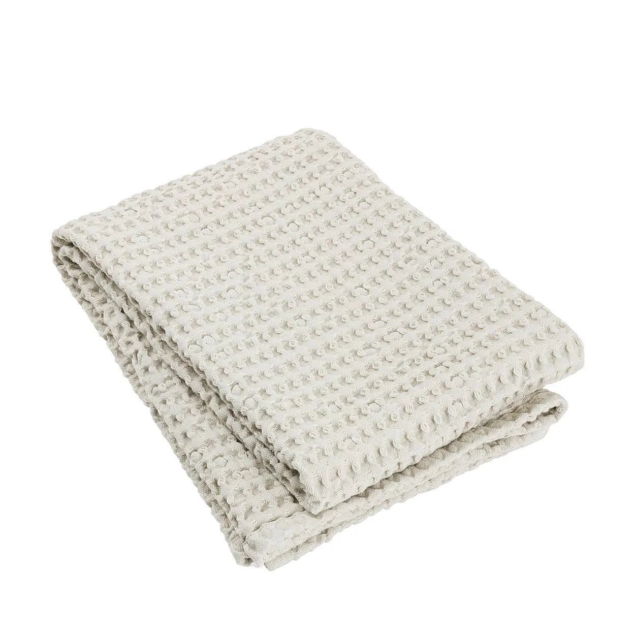 Blomus Caro Jumbo Waffle Bath Towel 28 X 57 - Moonbeam Cream Beige