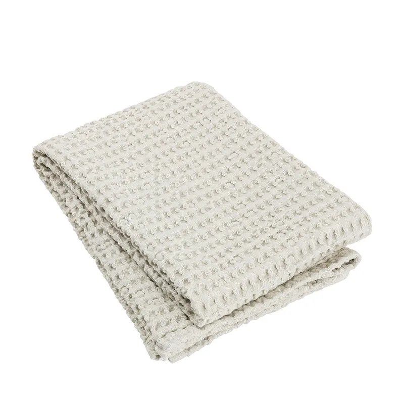 Blomus Caro Jumbo Waffle Bath Towel 28 X 57 - Moonbeam Cream Beige
