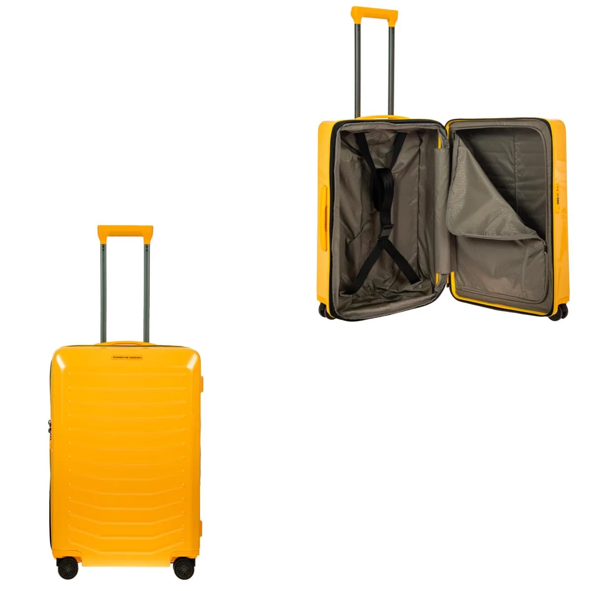 Bric's Porsche Roadster By Bric's 27" Expandable Spinner Luggage - Racing Yellow