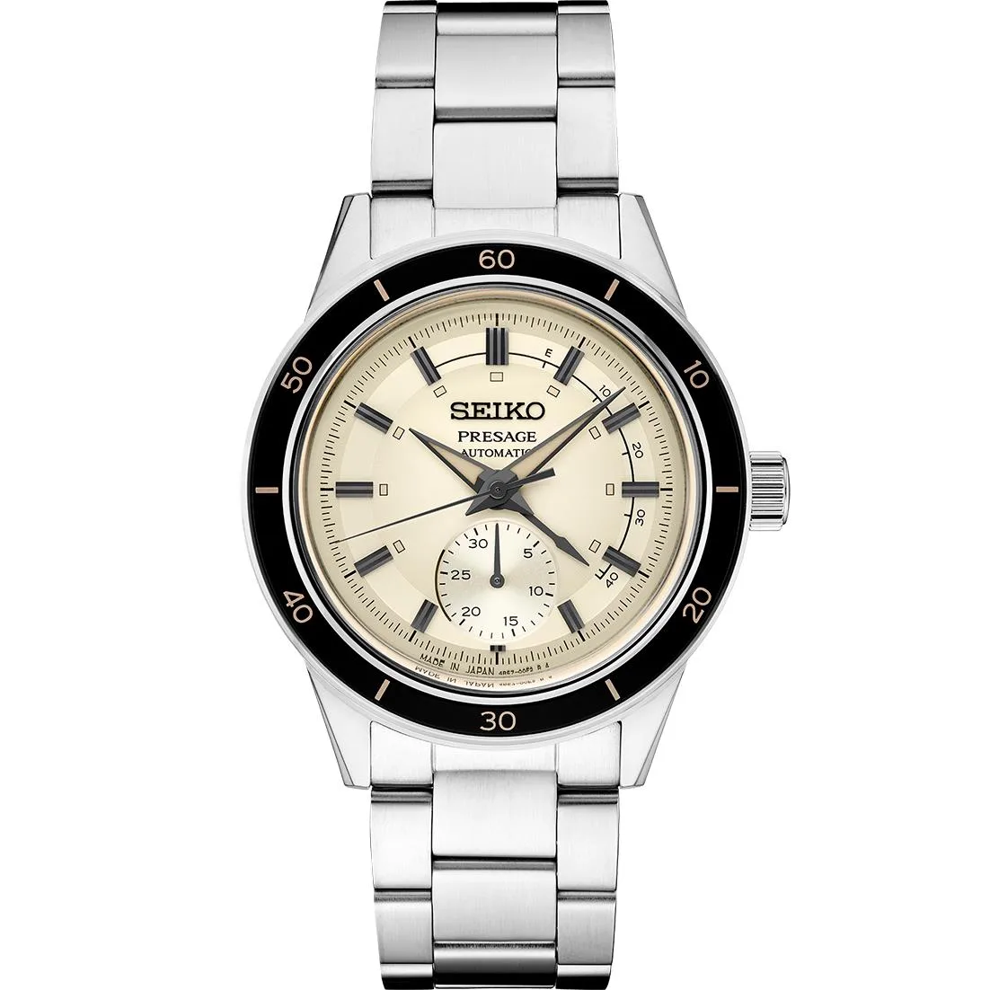 Seiko Watch Presage Style 60S Ss Automatic Cream Dial