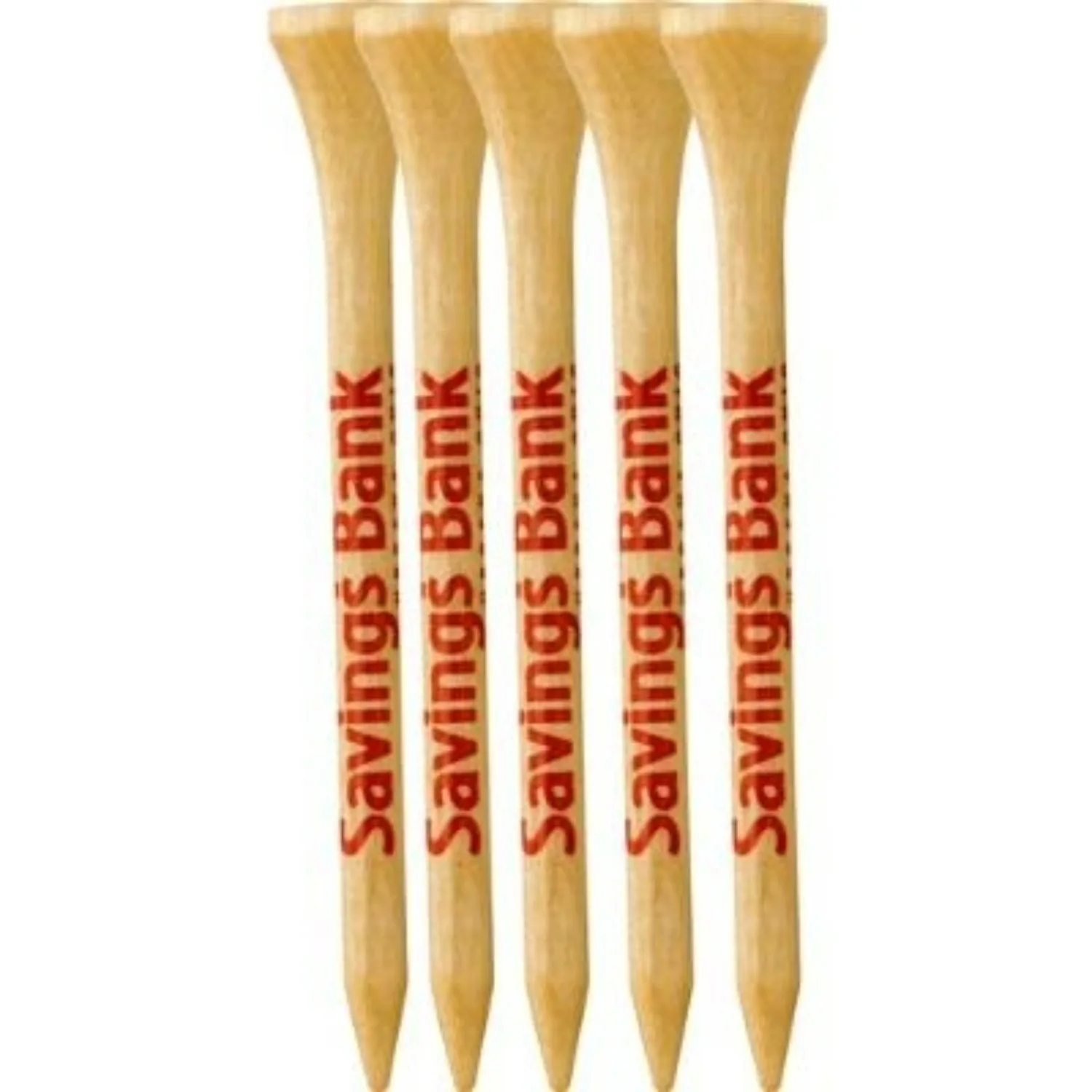 5 Pack of Wood Golf Tees 3-1/4"