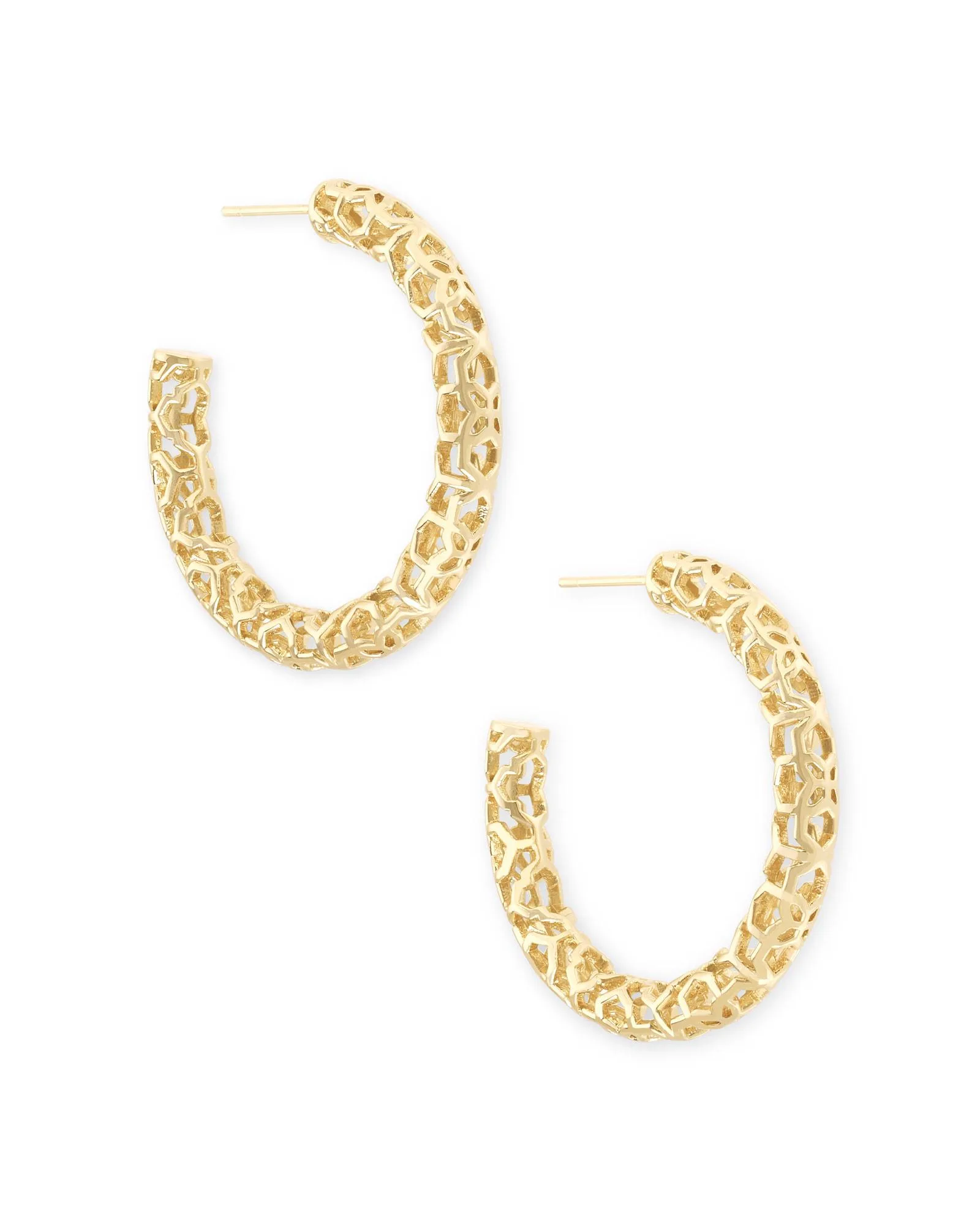 Kendra Scott Maggie Small Hoop Earrings - Gold