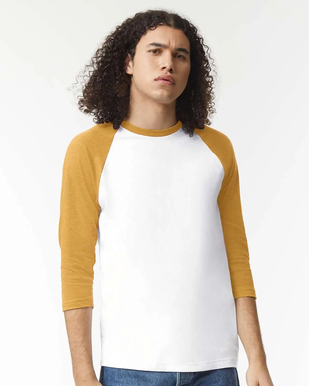 American Apparel® Unisex CVC Raglan Tee Shirt view 7