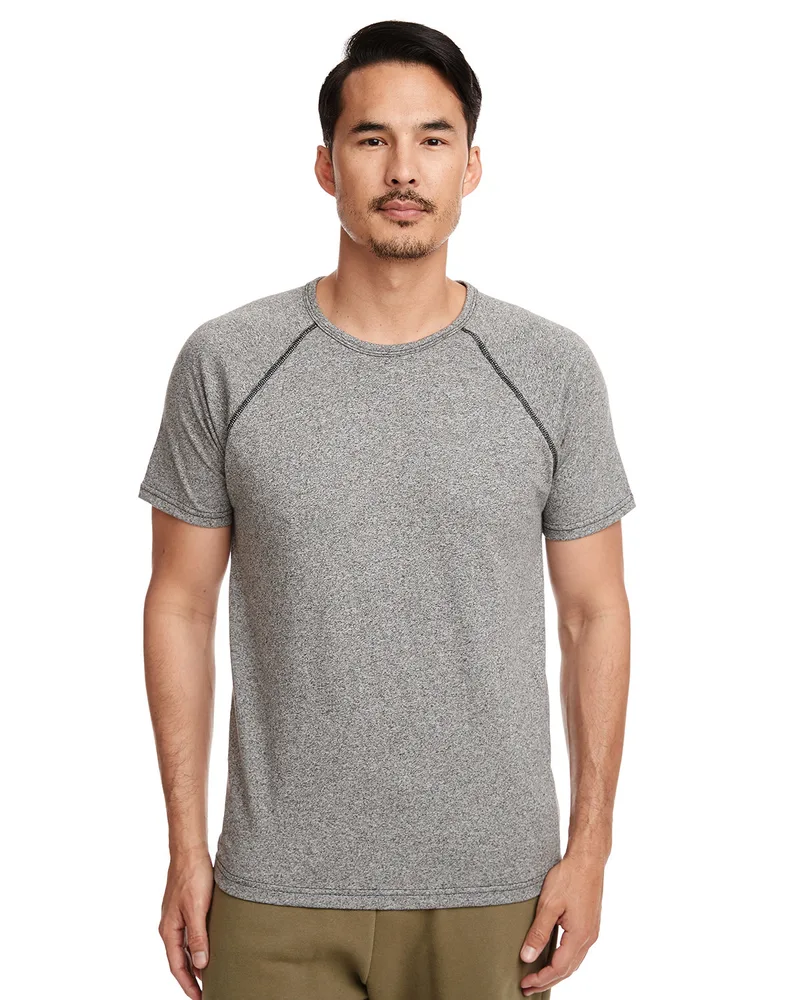 NEXT LEVEL APPAREL Men's Mock Twist Short-Sleeve Raglan T-Shirt view 2