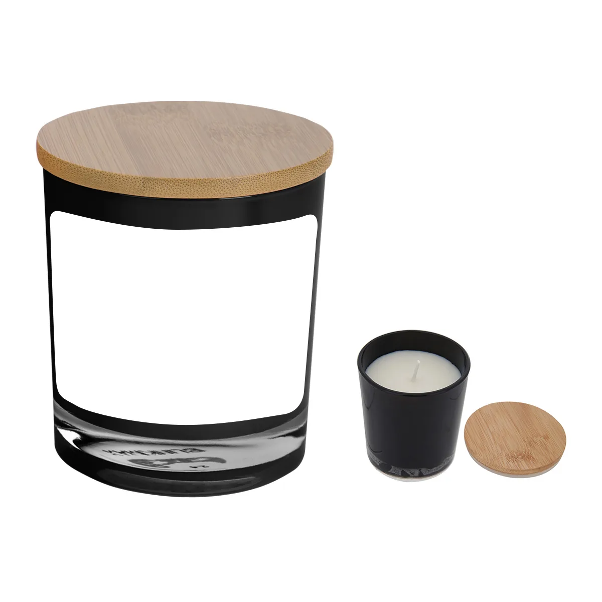 Bamboo Soy Candle With Full Color Label view 3