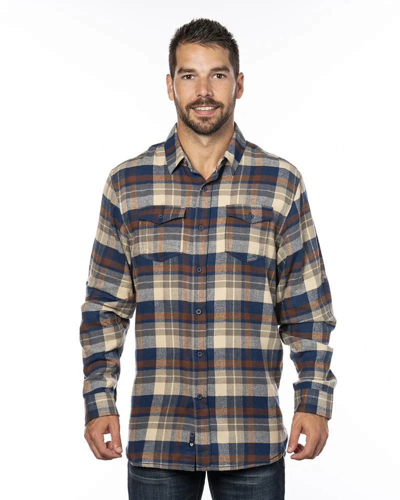 Burnside Men's Plaid Flannel Shirt view 7