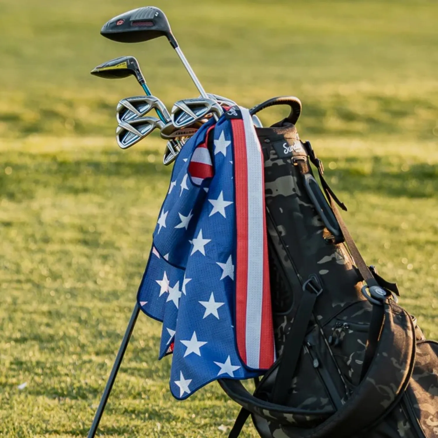Sunday Golf® Classic Golf Towel with Club Attachment Hole view 7