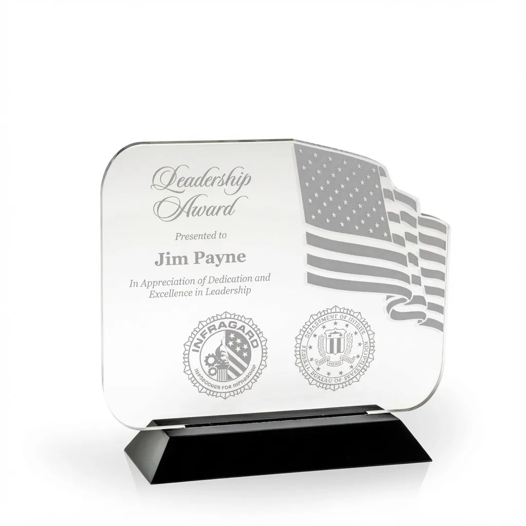 USA Coast-to-Coast Award with Black Wood Base view 5