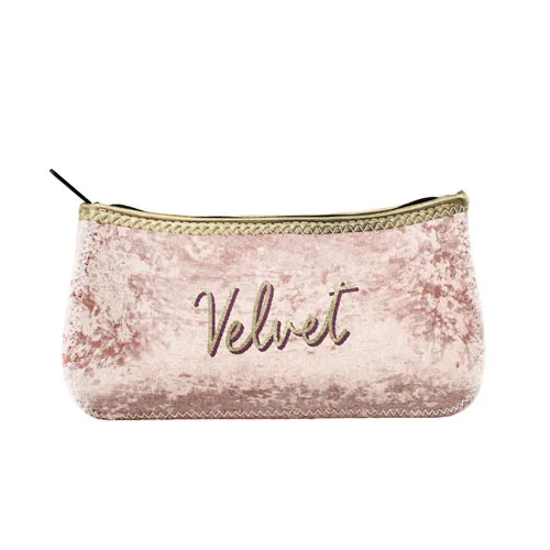 Large Velvet Canoe Pouch