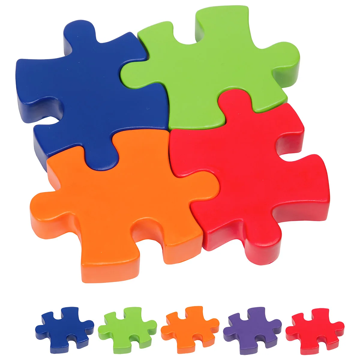 4-Piece Connecting Puzzle Set Stress Reliever view 2