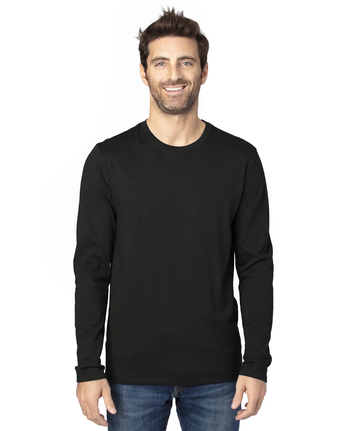 THREADFAST Unisex Ultimate CVC Long-Sleeve T-Shirt view 2